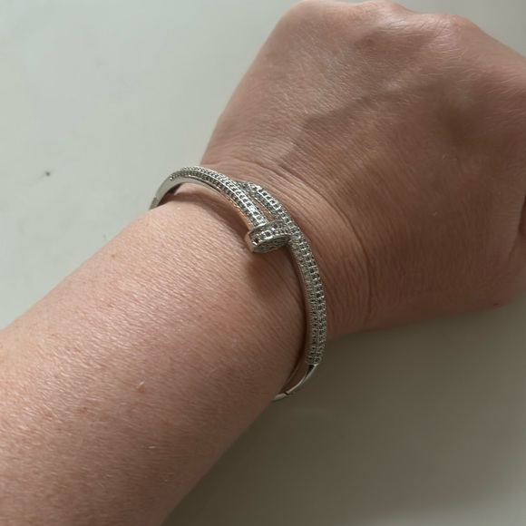 Nailhead bracelet in sterling silver - Picture 3 of 6
